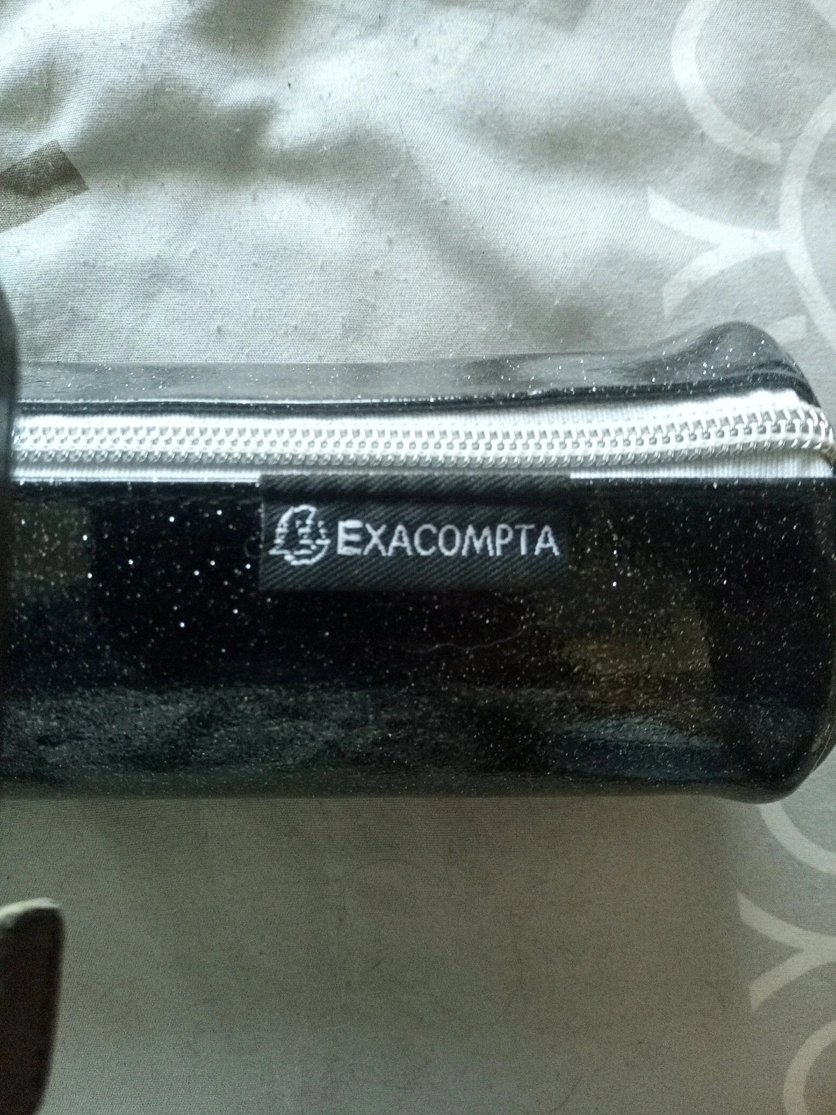 Trousse Exacompta Pailletée Noire - Neuve – photo 3